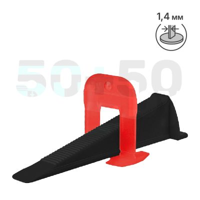 Набор SVP PROFI Зажим mini (1,4мм) НФ 50 шт. +клин mini (П) 50 шт. новая упаковка