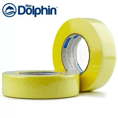 01-3-02 BlueDolphin Лента малярная креппированная для создания кривых линий , 30 мм х 50 м