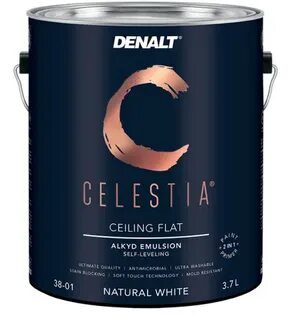 4101 DENALT Celestia Акриловая краска длявнутренних работ с доб.уретановых микрогранул, матовая, белая, 3,7 л.
