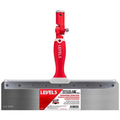 5-386 LEVEL5 Шпатель оффсетный 14" нержавеющая сталь, толщина лезвия 0,5мм, ширина полотна 355мм