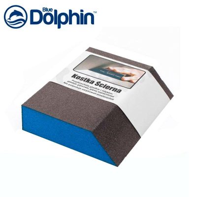 BlueDolphin Шлифовальный блок110х65х25мм, скошенный край, абразивное зерно Р100 (10шт) (21-069)