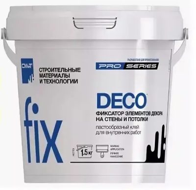 Fix Deco монтажный полимерный клей сильной фиксации на водной основе 1,5 кг