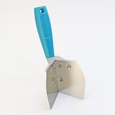 SPATULA02 KORSHUN Шпатель для доводки внешних углов 90° со сменными пластинами, толщина 0,3мм