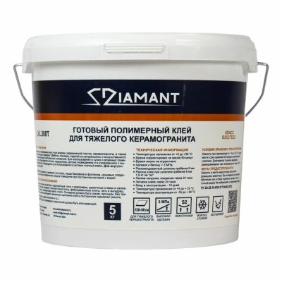 Готовый клей для тяжелого керамогранита Diamant Star lvl.300Т