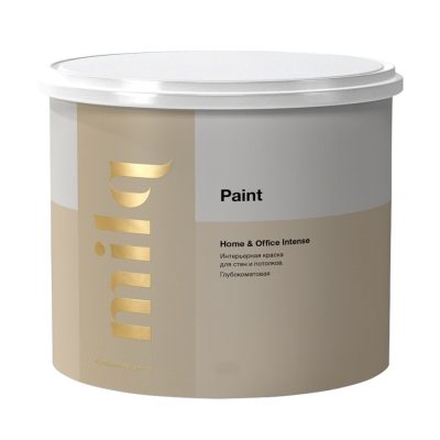 Краска Milq Home&Office Intense глубокоматовая для стен и потолков база А (2,7л)