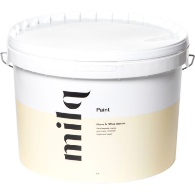 Краска Milq Home&Office Intense глубокоматовая для стен и потолков база А (9л)
