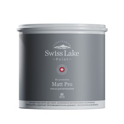 Краска для влажных помещений Matt Pro база А (Swiss Lake) (2,7 л)