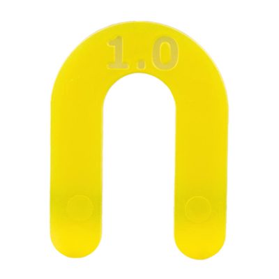 Подковы дистанционные (1,0 мм) 50 шт. желт.