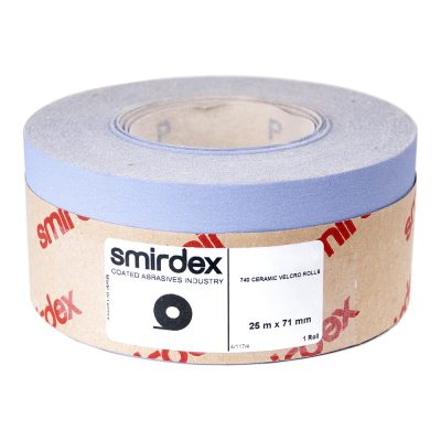 Р 120 Абразивная бумага в рулонах SMIRDEX Ceramic Velcro 740 , 70 мм х 1 м