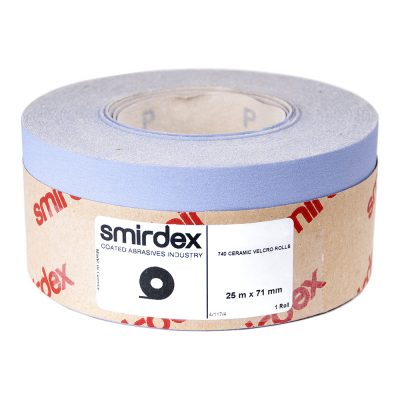 Р 150 Абразивная бумага в рулонах SMIRDEX Ceramic Velcro 740 , 70 мм х 1 м