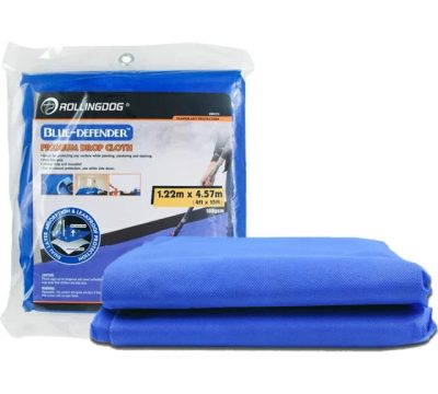 Укрывная защитная ткань Rollingdog BLUE DEFENDER™для ремонта 1,22 м. х 4,57 м., многоразовая, арт. 80193