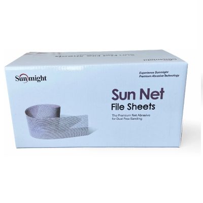 82312  SUNMIGHT Шлифовальная полоска SUN NET 70х420 мм на липучке,  Р 240